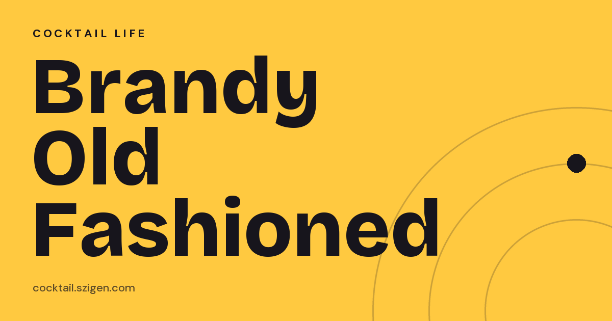 Brandy Old Fashioned