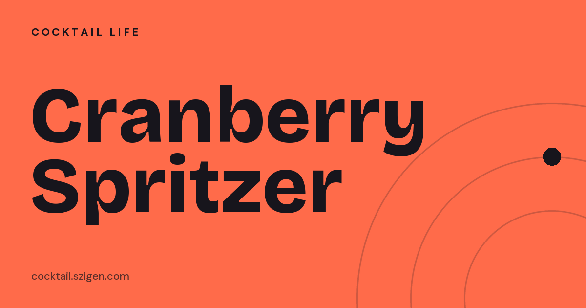 Cranberry Spritzer