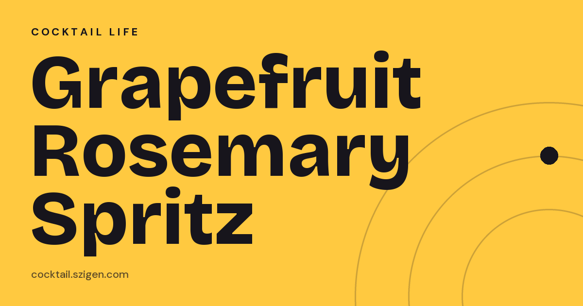 Grapefruit Rosemary Spritz