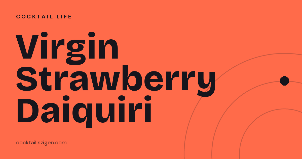 Virgin Strawberry Daiquiri